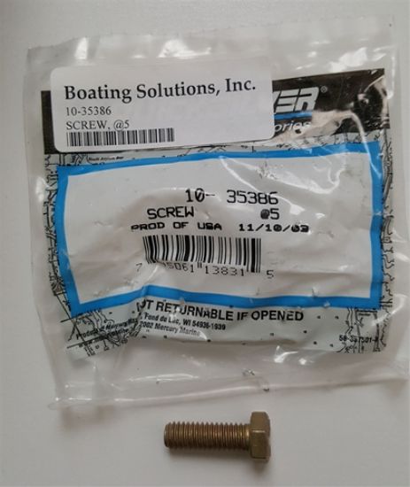 Picture of 10-35386 Mercury Cyl. Block Assy Screw