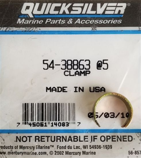 Picture of 54-38863 Clamp Shift Cable Mercury OEM